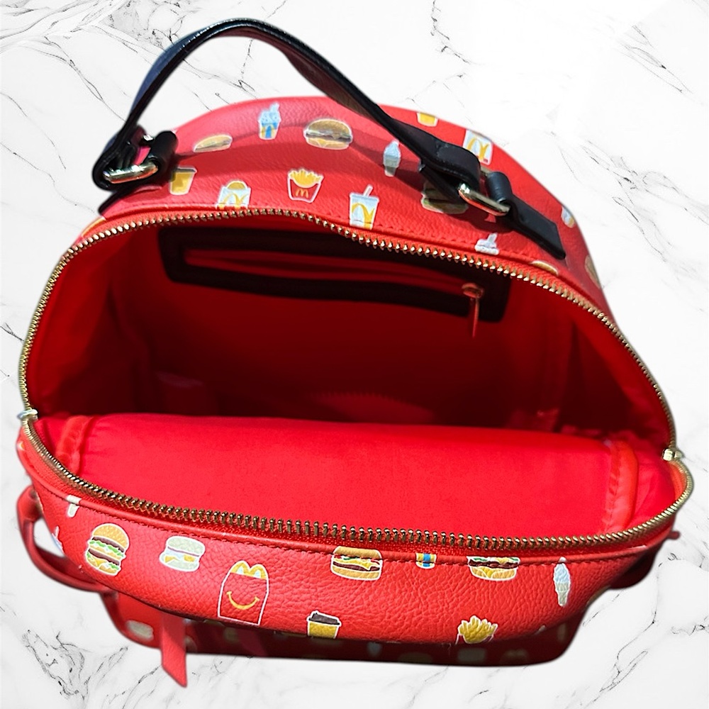 McDonald's Mealtime Favorites Allover Print Mini Backpack - Picture 4 of 5